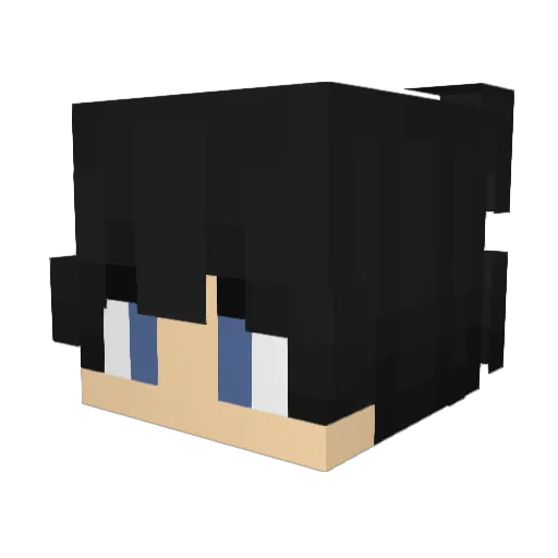oMiseP Minecraft avatar head, 3D render
