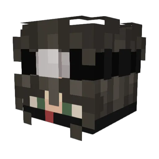 oMorph Minecraft avatar head, 3D render