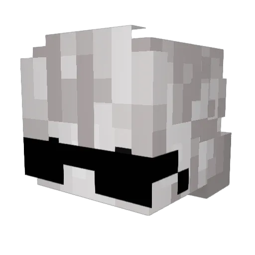 oMqttt Minecraft avatar head, 3D render