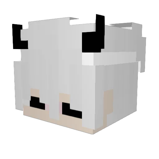 oNanashii Minecraft avatar head, 3D render