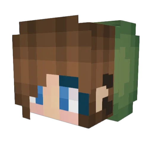 oNicci Minecraft avatar head, 3D render