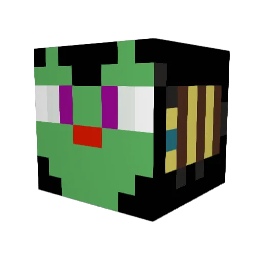 oNoodleko Minecraft avatar head, 3D render