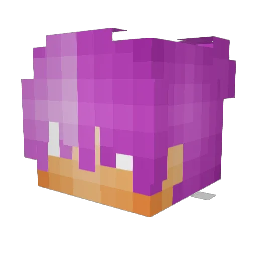 oNqhh Minecraft avatar head, 3D render