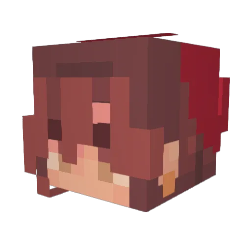 oNuggie Minecraft avatar head, 3D render