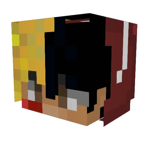 oNumb Minecraft avatar head, 3D render