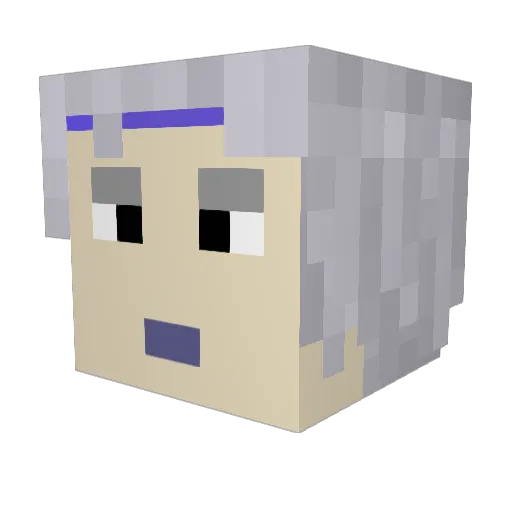 oO1C3M4NOo Minecraft avatar head, 3D render