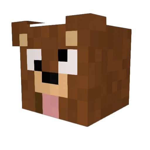 oOBearOo Minecraft avatar head, 3D render