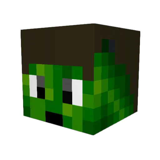 oOXINOo Minecraft avatar head, 3D render