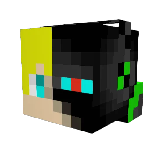oO_bubbles_Oo Minecraft avatar head, 3D render