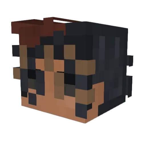 oPainfred Minecraft avatar head, 3D render