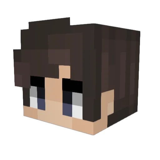 oParsaw Minecraft avatar head, 3D render