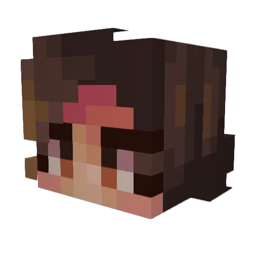 oPr1ngle Minecraft avatar head, 3D render
