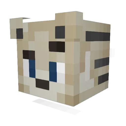 oPriimal Minecraft avatar head, 3D render