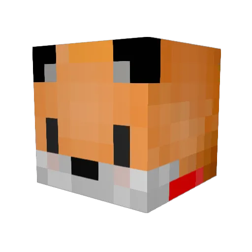 oPrince Minecraft avatar head, 3D render