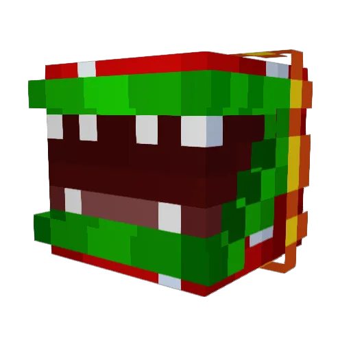oQuad Minecraft avatar head, 3D render
