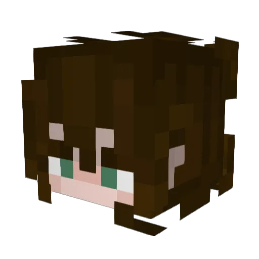 oQuintus Minecraft avatar head, 3D render
