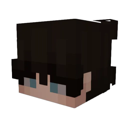 oRainLess Minecraft avatar head, 3D render