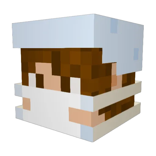 oRcstaR Minecraft avatar head, 3D render