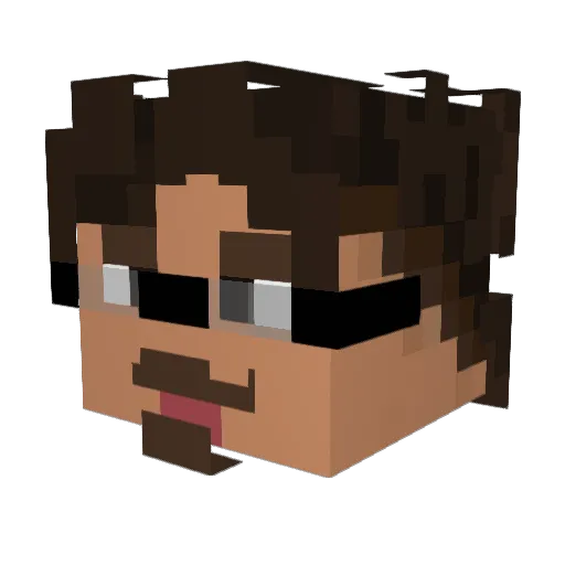 oReyZ_ Minecraft avatar head, 3D render