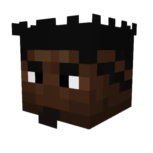 oRqffy Minecraft avatar head, 3D render