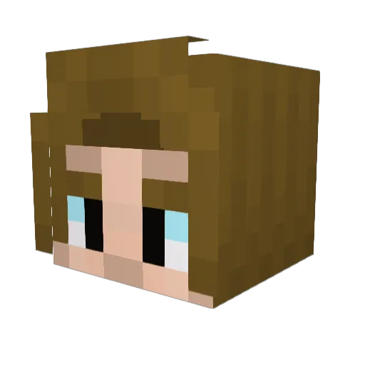 oSa43 Minecraft avatar head, 3D render