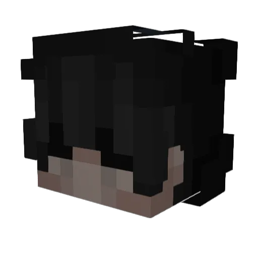 oShameful Minecraft avatar head, 3D render