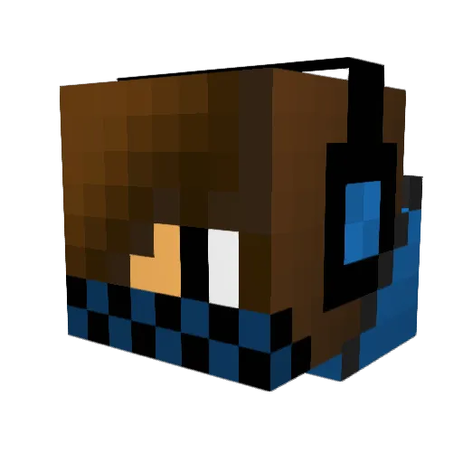 oSketch Minecraft avatar head, 3D render