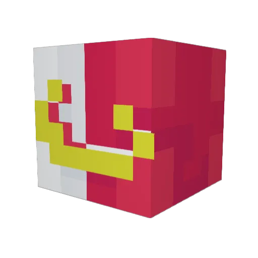 oSoviet Minecraft avatar head, 3D render