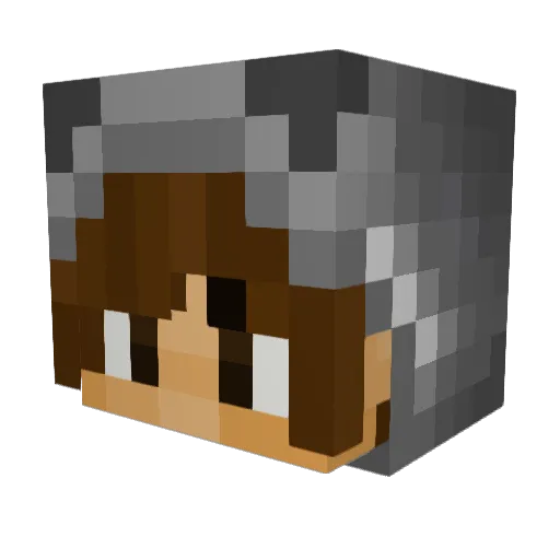 oSpectrum_ Minecraft avatar head, 3D render