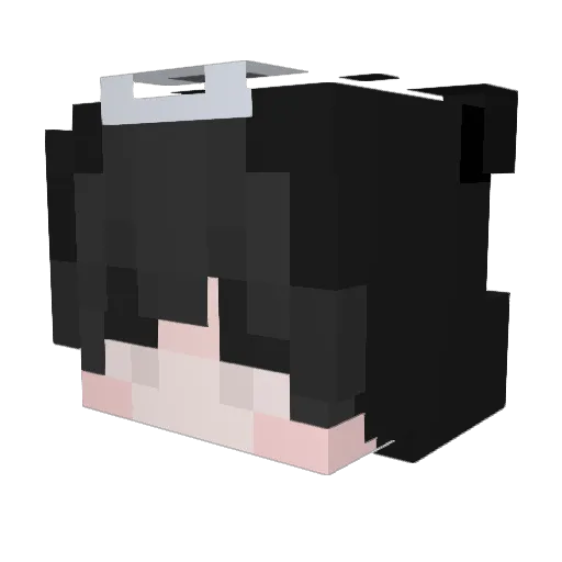 oStqck Minecraft avatar head, 3D render