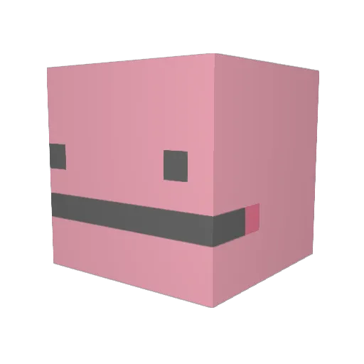 oSweatys Minecraft avatar head, 3D render