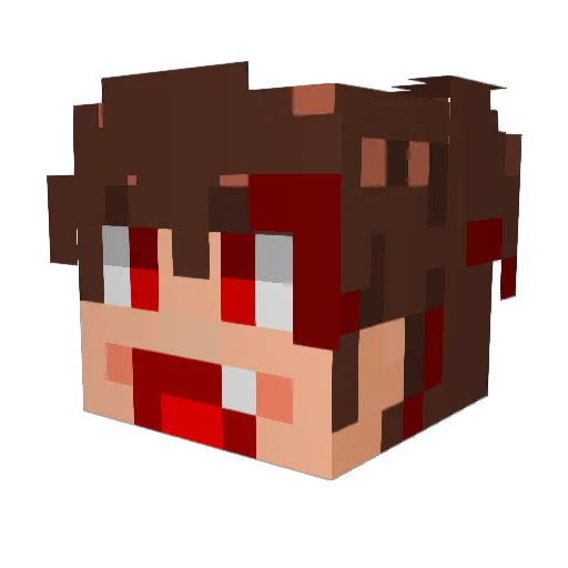 oSxpin_ Minecraft avatar head, 3D render