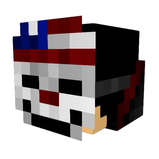 oTNR Minecraft avatar head, 3D render