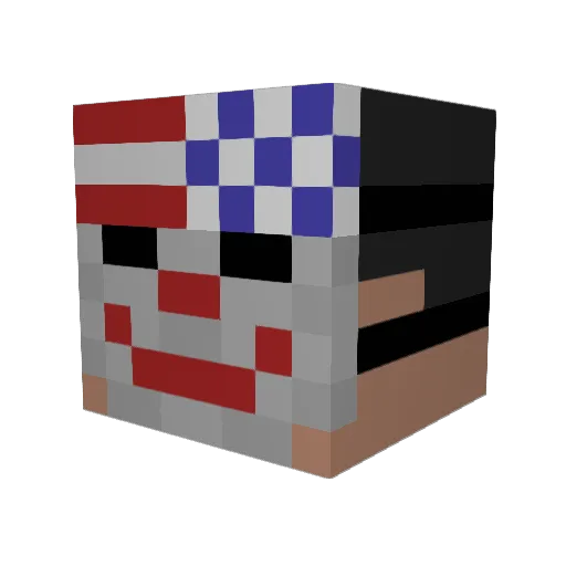 oTaKKo Minecraft avatar head, 3D render