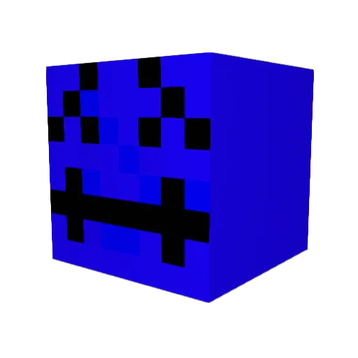 oTakashin Minecraft avatar head, 3D render