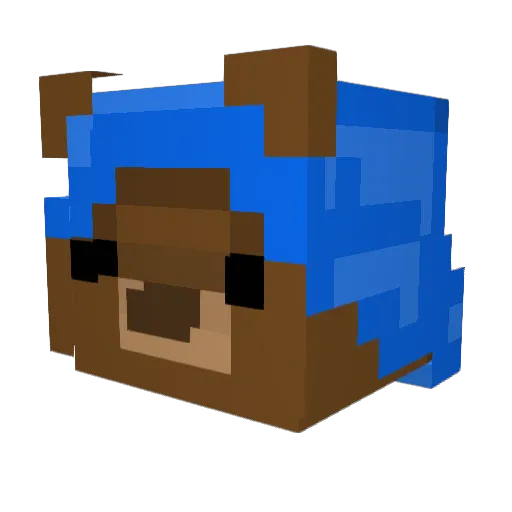oTellyBear Minecraft avatar head, 3D render