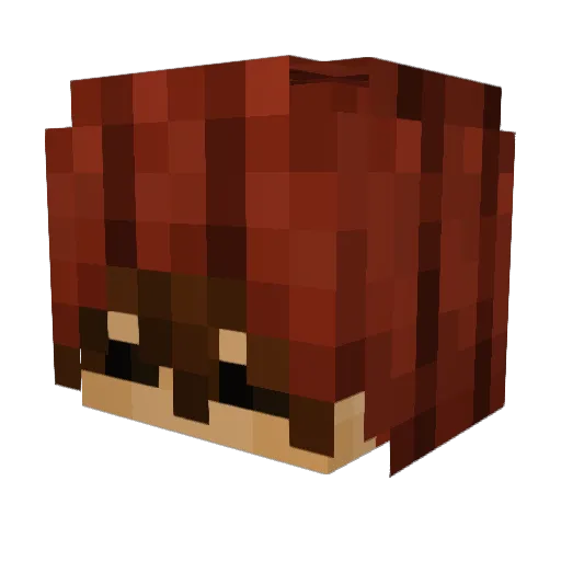 oTeppe Minecraft avatar head, 3D render