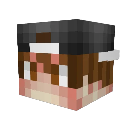 oTeus_ Minecraft avatar head, 3D render