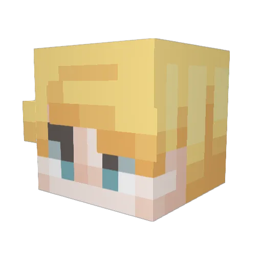 oThoron Minecraft avatar head, 3D render