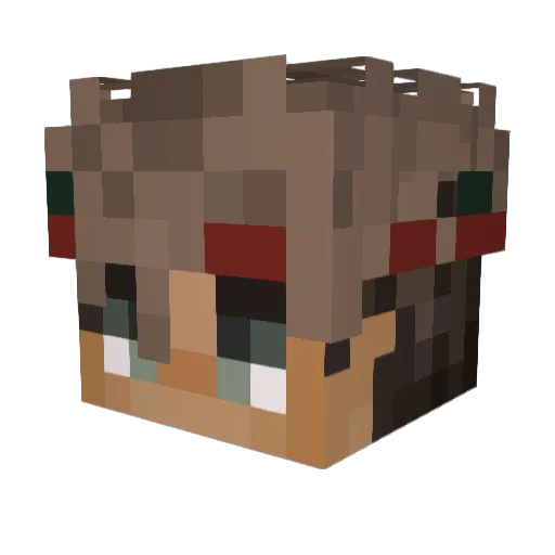 oTorq Minecraft avatar head, 3D render