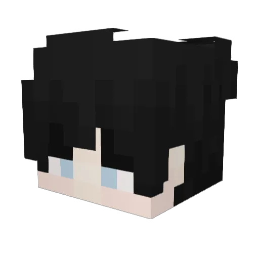 oTqco Minecraft avatar head, 3D render