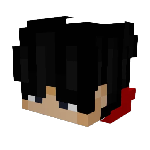oTrqvel Minecraft avatar head, 3D render