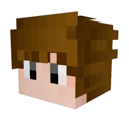 oTufa Minecraft avatar head, 3D render