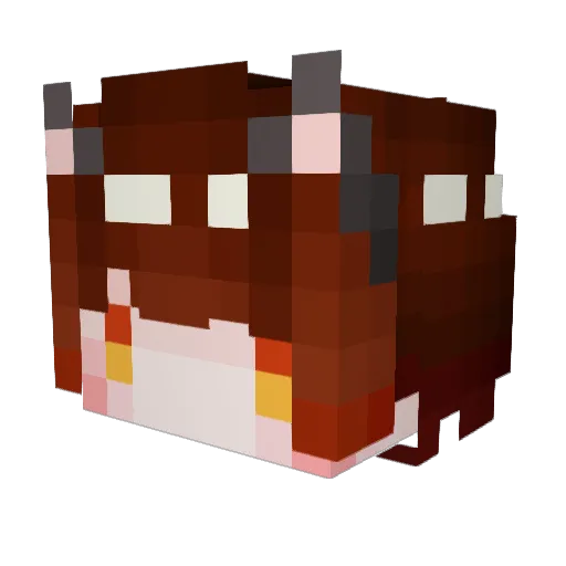 oUQUo Minecraft avatar head, 3D render