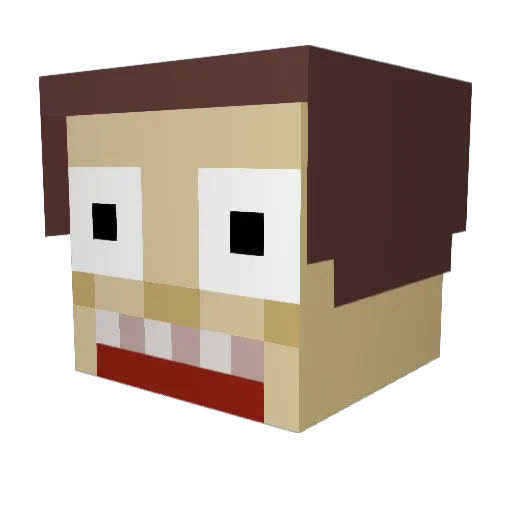 oVenw4n Minecraft avatar head, 3D render