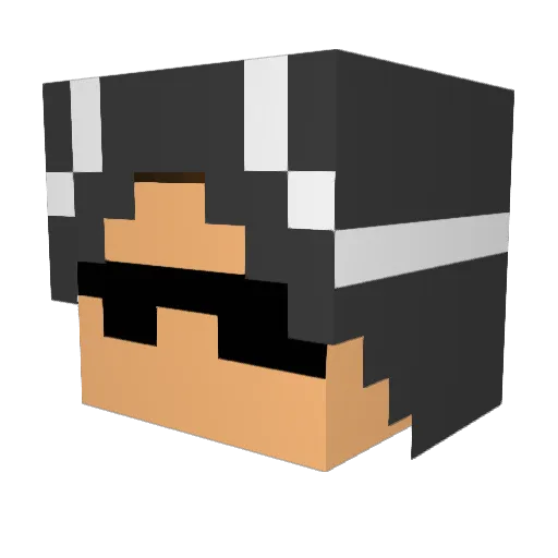 oVerVoLv Minecraft avatar head, 3D render