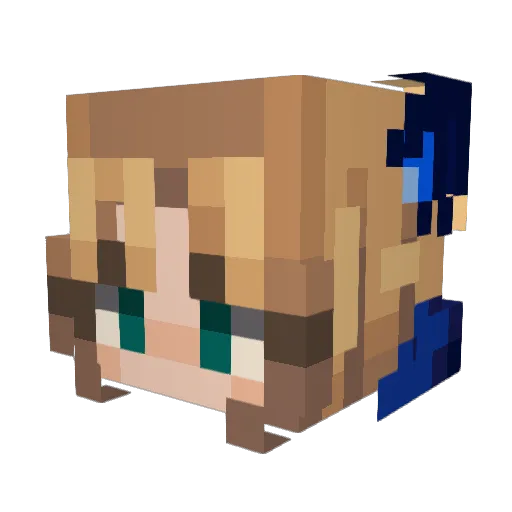 oVespy Minecraft avatar head, 3D render
