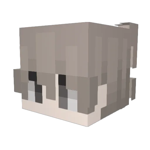 oVincent Minecraft avatar head, 3D render