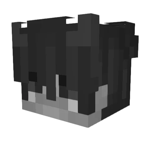 oVrq Minecraft avatar head, 3D render
