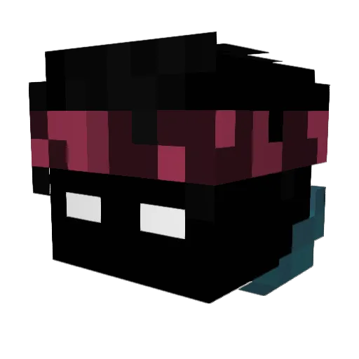 oWW207 Minecraft avatar head, 3D render
